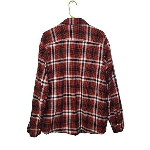 Wrangler ATG Mens Thermal Lined Flannel Utility Chore Work Shirt Shacket Large - Picture 2 of 6